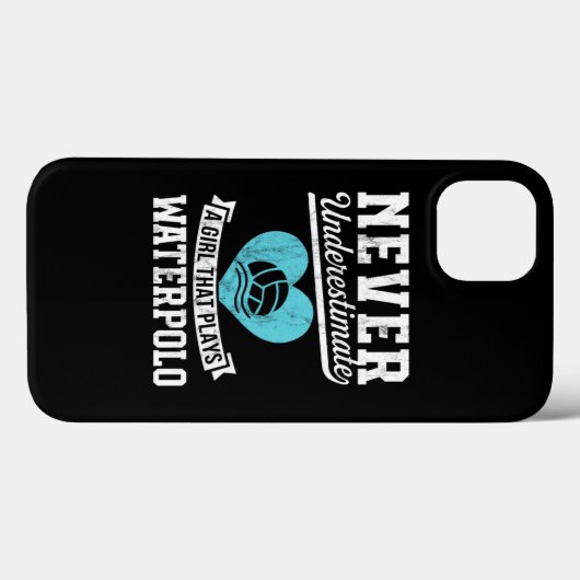 Never Underestimate A Girl Who Plays Waterpolo  Case-Mate iPhoneケース (裏面 (横))