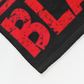 Never Underestimate A Girl With A Black Belt Karat フリースブランケット (角)