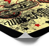 Never Underestimate A Grandpa With A Motorcycle Fu ポスター (角)