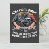 Never Underestimate a Man Still Turning Wrenches  招待状 (スタンド正面)