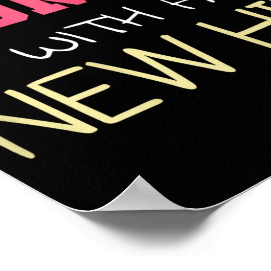 Never Underestimate A Woman With A New Hip _ Hip R ポスター (角)