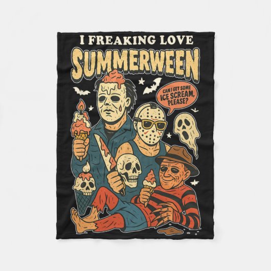 Never Underestimate An Old Man On Skies Funny Skii フリースブランケット (正面)