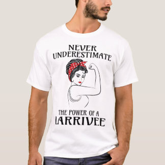 Never Underestimate LARRIVEE Last Name Tシャツ