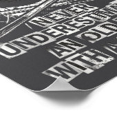 Never Underestimate Old Man With A Cue Stick Billi ポスター (角)