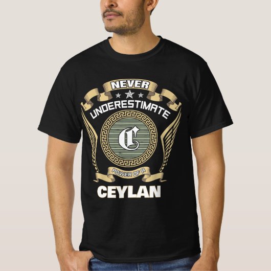 Never underestimate power of a CEYLAN Tシャツ (正面)