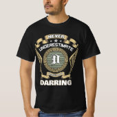 Never underestimate power of a DARRING Tシャツ (正面)