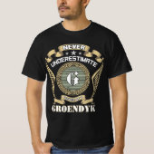 Never underestimate power of a GROENDYK Tシャツ (正面)