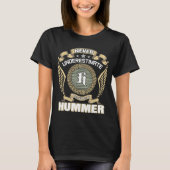 NEVER_UNDERESTIMATE_POWER_OF_A_HUMMER Tシャツ (正面)