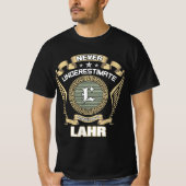 NEVER_UNDERESTIMATE_POWER_OF_A_LAHR Tシャツ (正面)