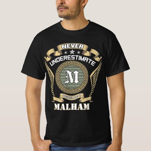 Never underestimate power of a MALHAM Tシャツ (正面)