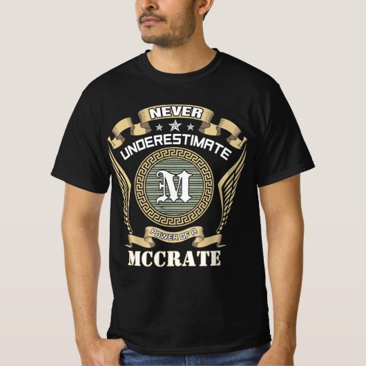 Never underestimate power of a MCCRATE Tシャツ (正面)