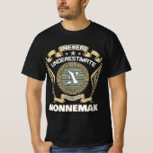 Never underestimate power of a NONNEMAKER Tシャツ (正面)