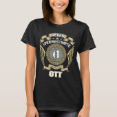 NEVER_UNDERESTIMATE_POWER_OF_A_OTT Tシャツ (正面)