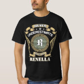 Never underestimate power of a RENELLA Tシャツ (正面)