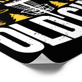 Never Underestimate The Old Guy Funny Disc Golf Fr ポスター (角)