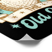 Never Underestimate The Old Guy Golfing Golf Funny ポスター (角)