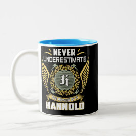 Never Underestimate The Power Of A Hannold ツートーンマグカップ