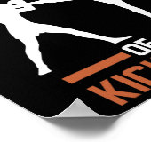 Never Underestimate The Power Of A Kickboxing  ポスター (角)