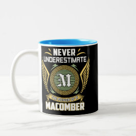 Never Underestimate The Power Of A Macomber ツートーンマグカップ