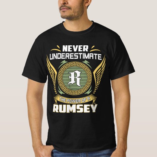 Never Underestimate The Power Of A Rumsey Tシャツ (正面)