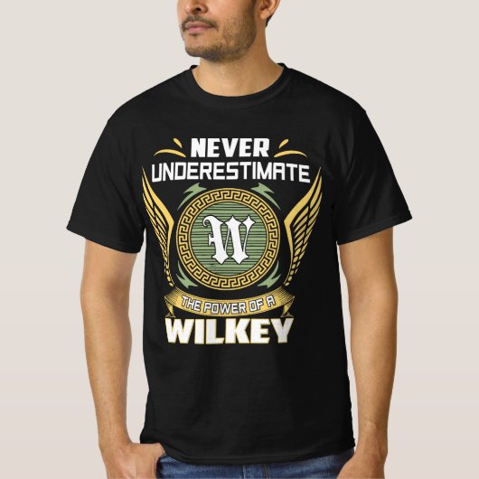 Never Underestimate The Power Of A Wilkey Tシャツ (正面)