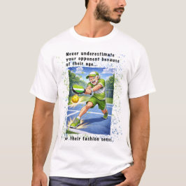 Never Underestimate Your Opponent Pickleball Tシャツ