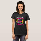 Never understimate a Woman who can Line Dance Line Tシャツ (正面フル)