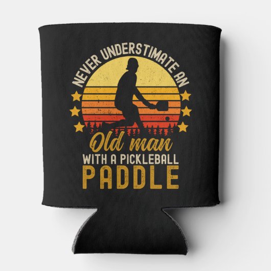 Never Understimate an Old Man With a Pickleball  缶クーラー (裏面)