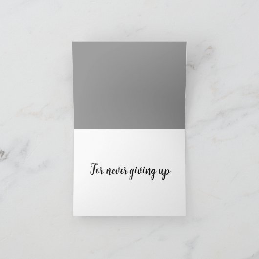 Never Up与えに感謝 カード (内部)