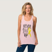NEVER UP与え Slim Fit Racerback Tank Top タンクトップ (正面フル)