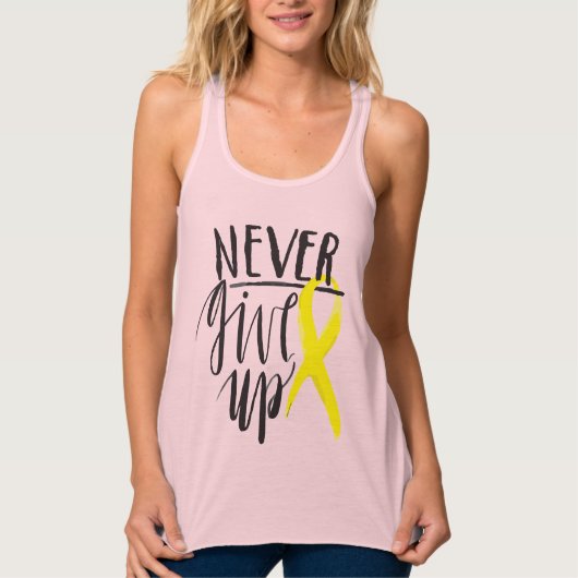 NEVER UP与え Slim Fit Racerback Tank Top タンクトップ (正面)
