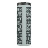NEVER UP 与えオプションの名前をカスタムするタンブラー タンブラー (裏面)