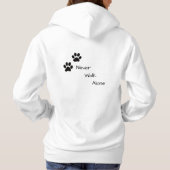 Never Walk Alone -フード付きスウェットシャツ パーカ (裏面)