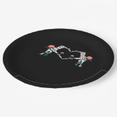 Never Wilts – スケルトンハンドバラ ペーパープレート (アングル)