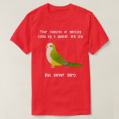 Never Zero Quaker Parrot 1 Tシャツ (デザイン正面)