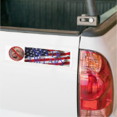 #NEVERHILLARYのバンパーステッカー バンパーステッカー (トラック上)