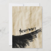 Nevermoreのようなパーティーは翼ハロウィンをあさり歩きます 招待状 (裏面)