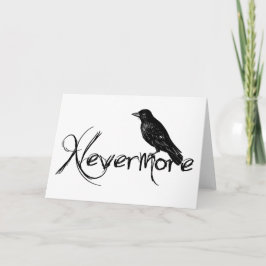 NevermoreエドガーアレンPoeのワタリガラスの挨拶状 カード