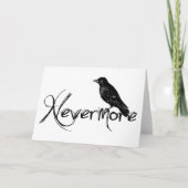 NevermoreエドガーアレンPoeのワタリガラスの挨拶状 カード (正面)