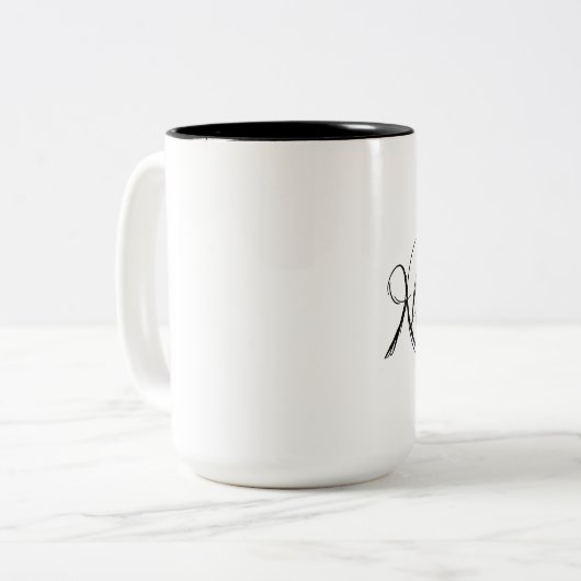 NevermoreエドガーアレンPoeのワタリガラスハロウィン ツートーンマグカップ (正面左)