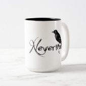 NevermoreエドガーアレンPoeのワタリガラスハロウィン ツートーンマグカップ (正面右)