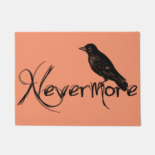 NevermoreエドガーアレンPoeのワタリガラスハロウィン ドアマット