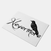 NevermoreエドガーアレンPoeのワタリガラスハロウィン ドアマット (アングル)