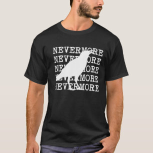 Nevermoreエドガー・アラン・ポーのTシャツによるワタリガラス Tシャツ