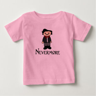 Nevermoreエドガー・アラン・ポーワタリガラスのベビーのワイシャツ ベビーTシャツ