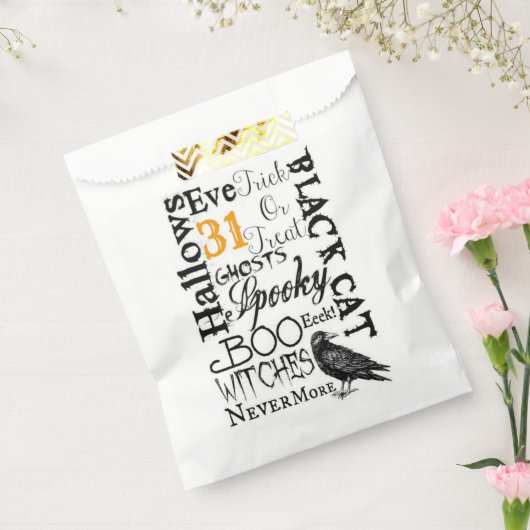 Nevermoreワタリガラスのハローウィンパーティの好意のバッグ フェイバーバッグ (封をした状態)