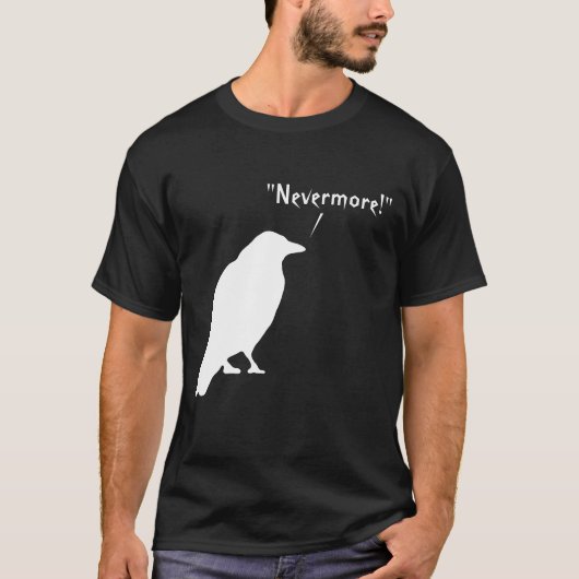 Nevermoreワタリガラス-エドガーアレンPoeのワイシャツ Tシャツ (正面)