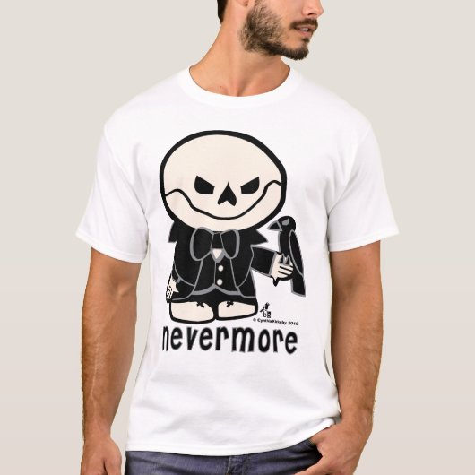 Nevermore死んだエドの地球に優しいTシャツ Tシャツ (正面)