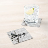 Nevermore水彩画のワタリガラス スクエアペーパーコースター (インサイチュ)