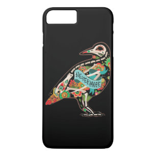 Nevermore砂糖のスカルのワタリガラス iPhone 8 Plus/7 Plusケース